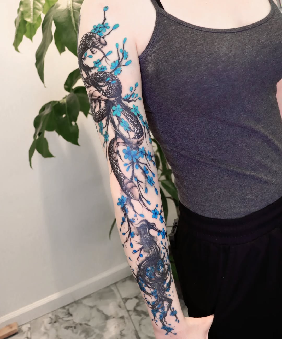 Tattoo by @cats.inks โ black_and_grey, realism