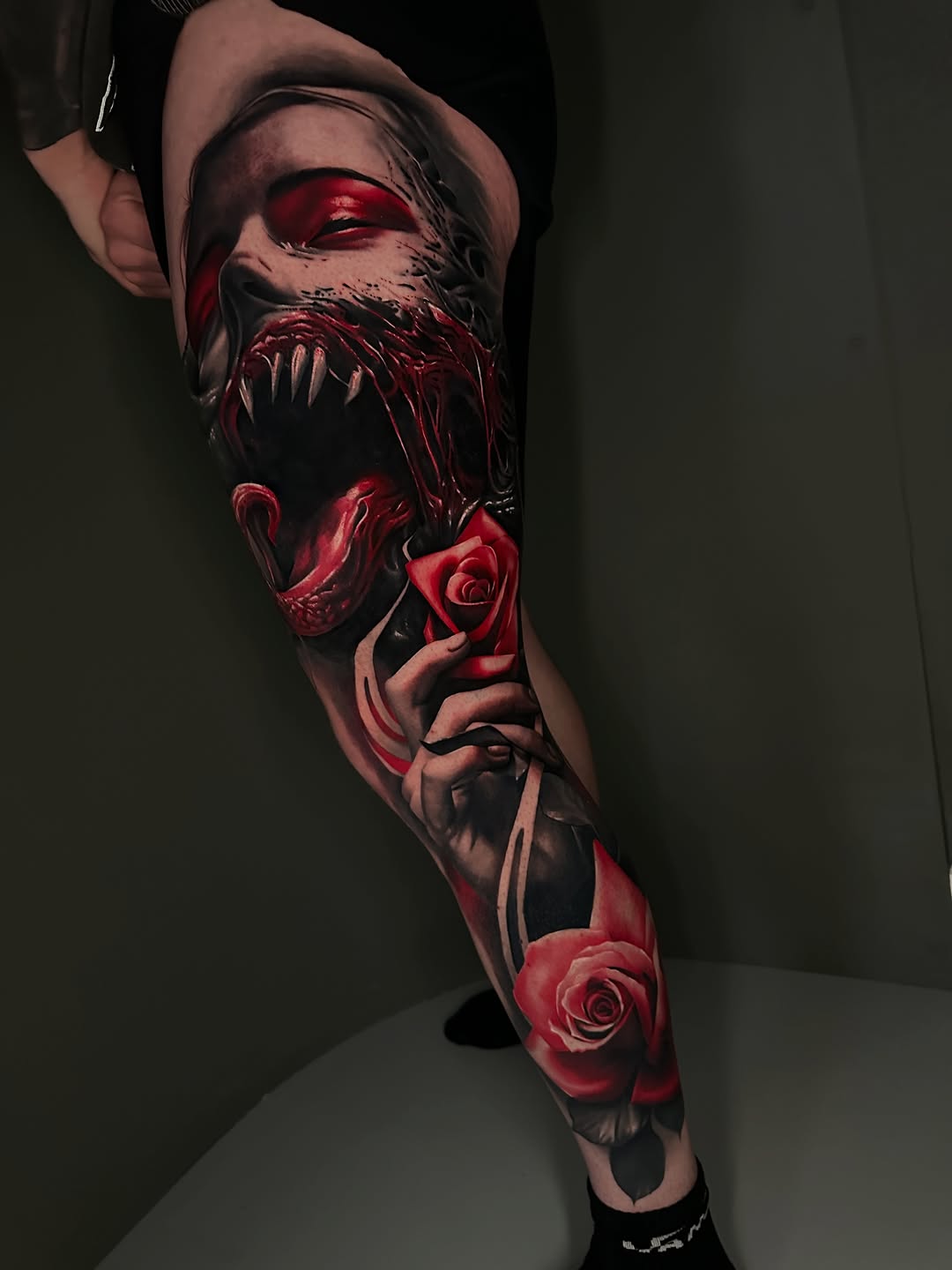 Tattoo by @dakcasetattoos — dark_realism
