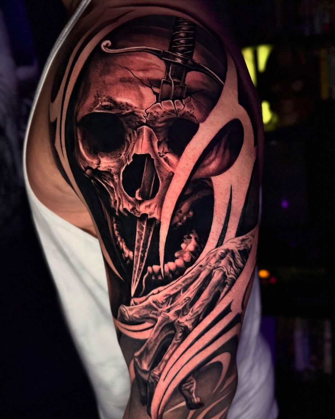 Tattoo by @itstommyink — realism, dark_realism