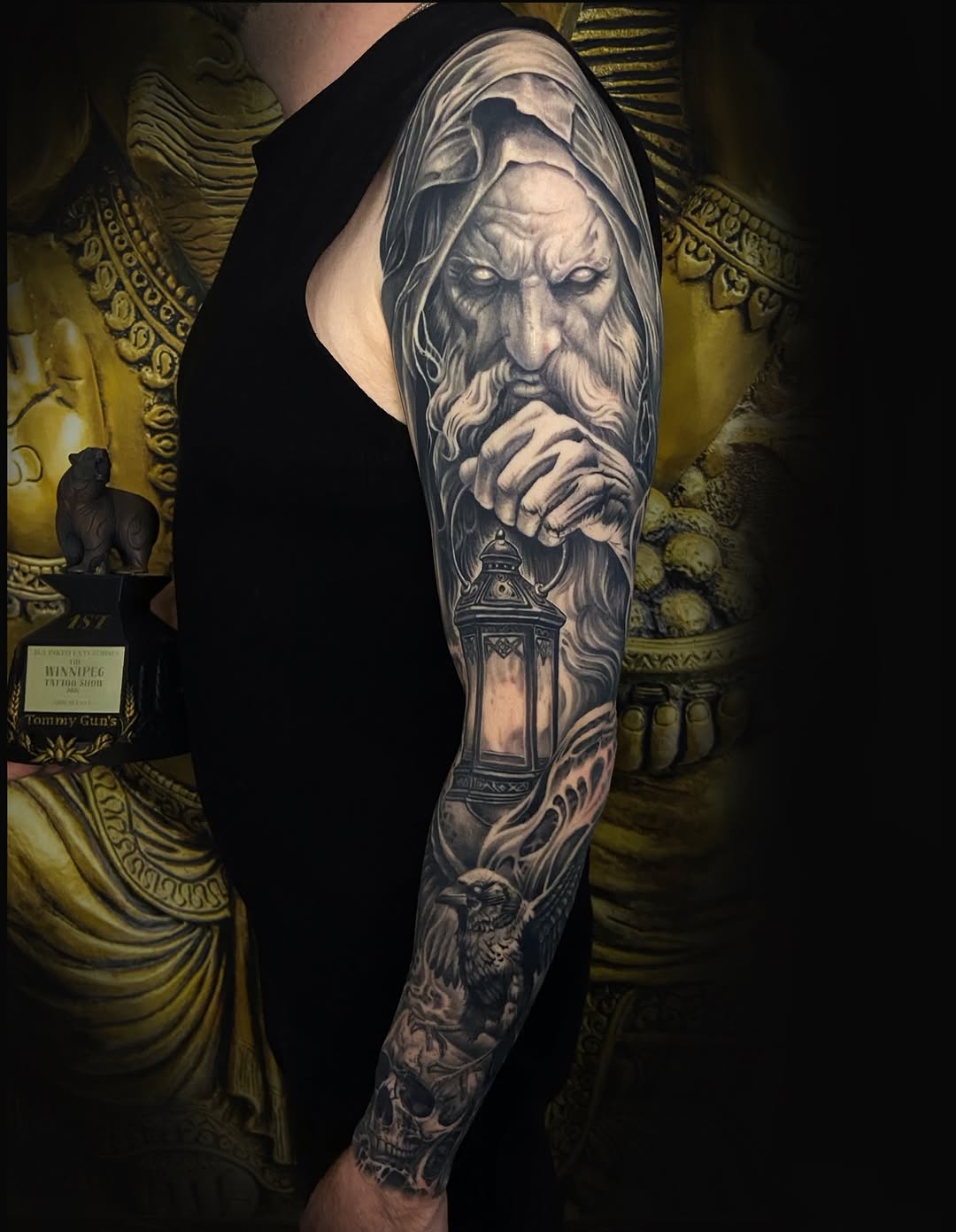 Tattoo by @davenazgul — realism, black_and_grey