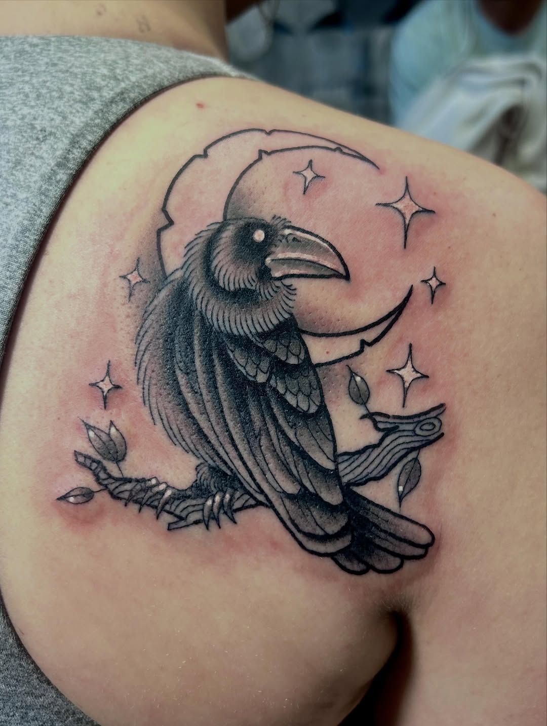 Tattoo by @darklord_665 — blackwork