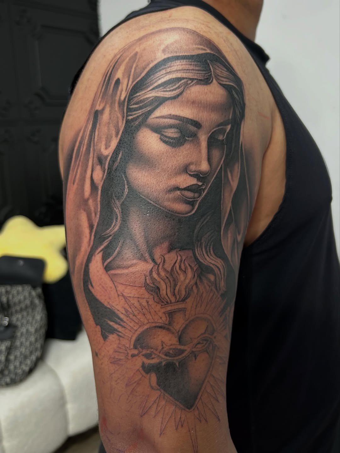 Tattoo by @ink.abby β realism, black_and_grey