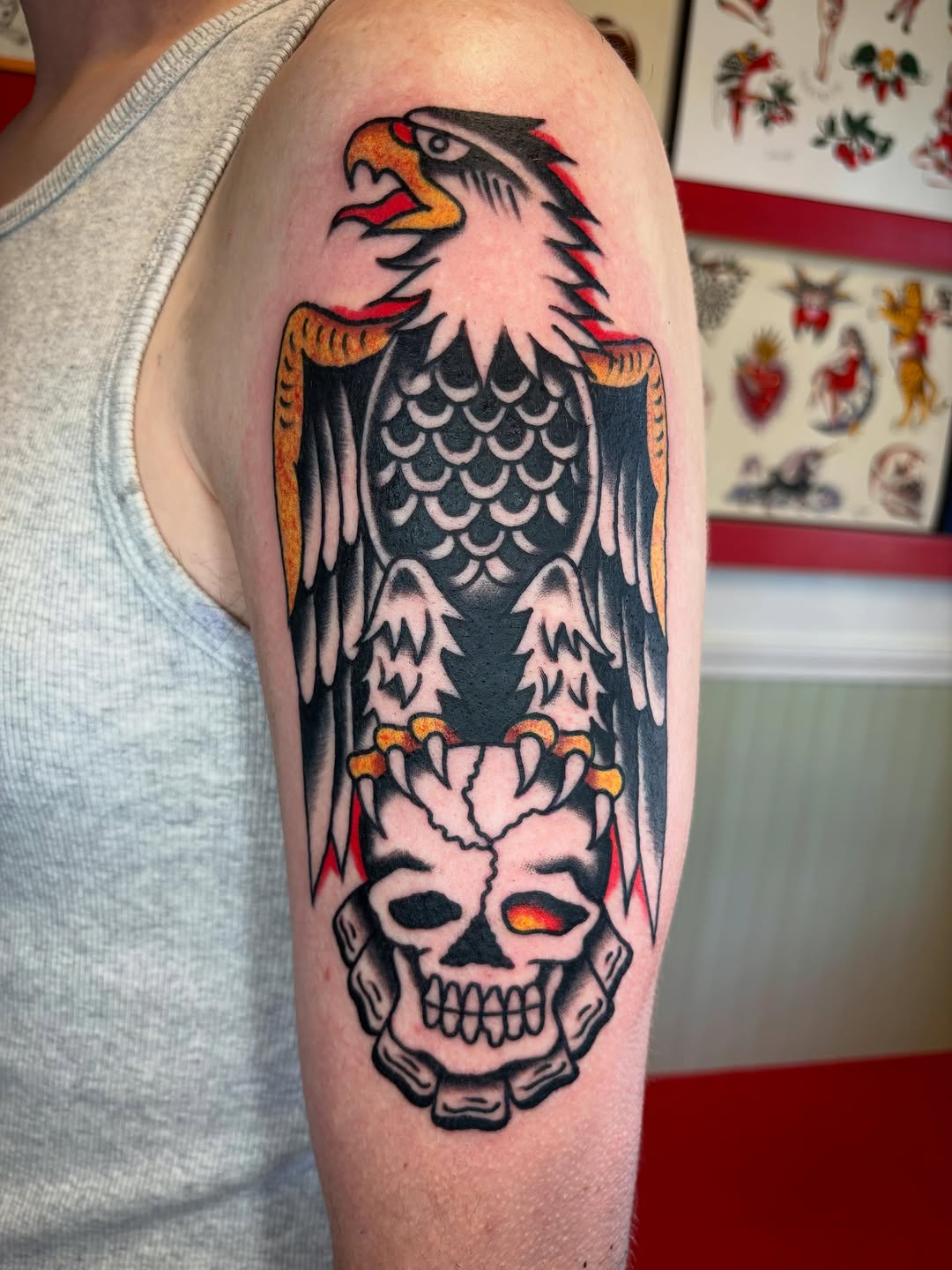 Tattoo by @alexsublett_tattoo โ american_traditional, illustrative