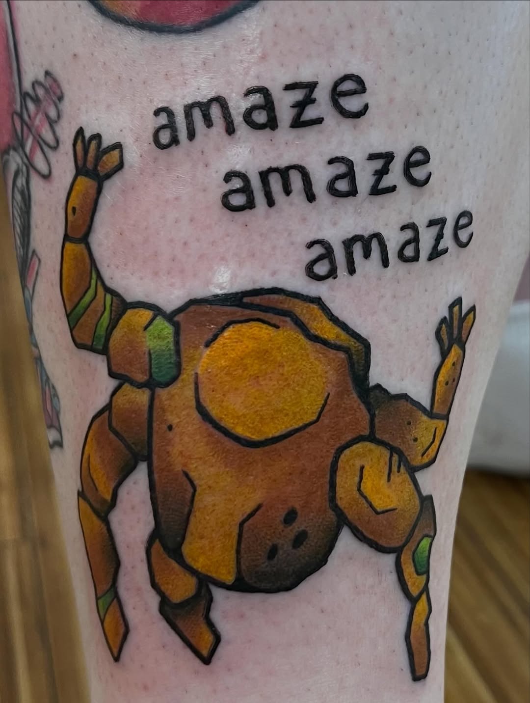 Tattoo by @dum.luck.ink — new_school, lettering_script