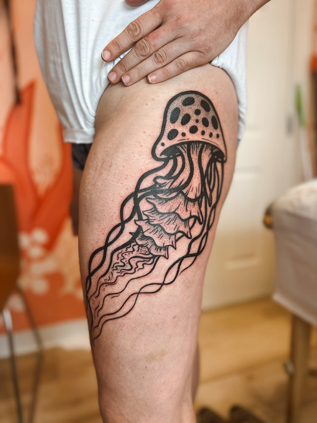 Tattoo by @flatrabbitstudio — dotwork