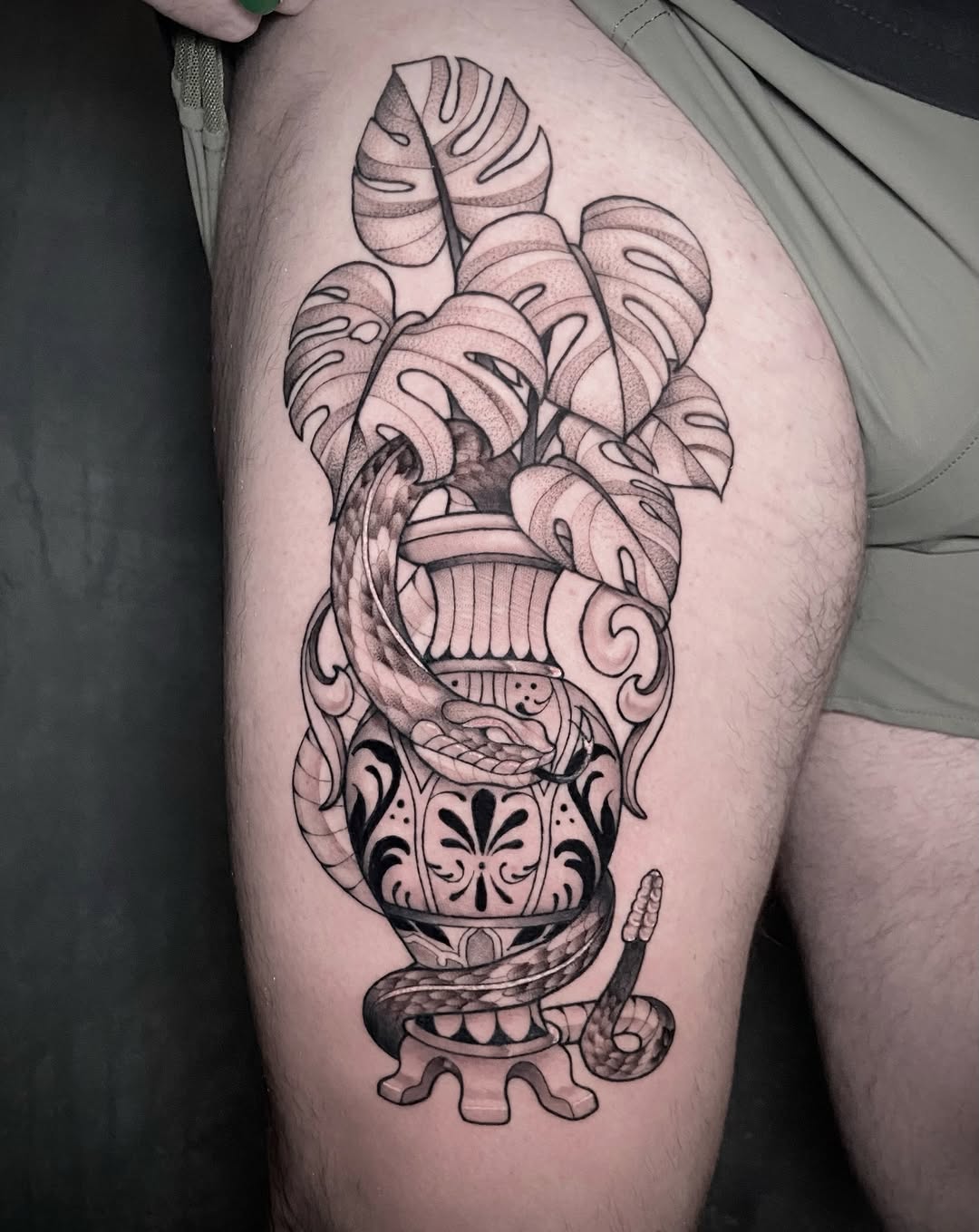 Tattoo by @byrd_tattoos — black_and_grey, realism