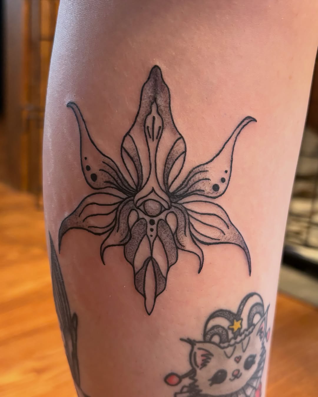Tattoo by @tacat217 — dotwork