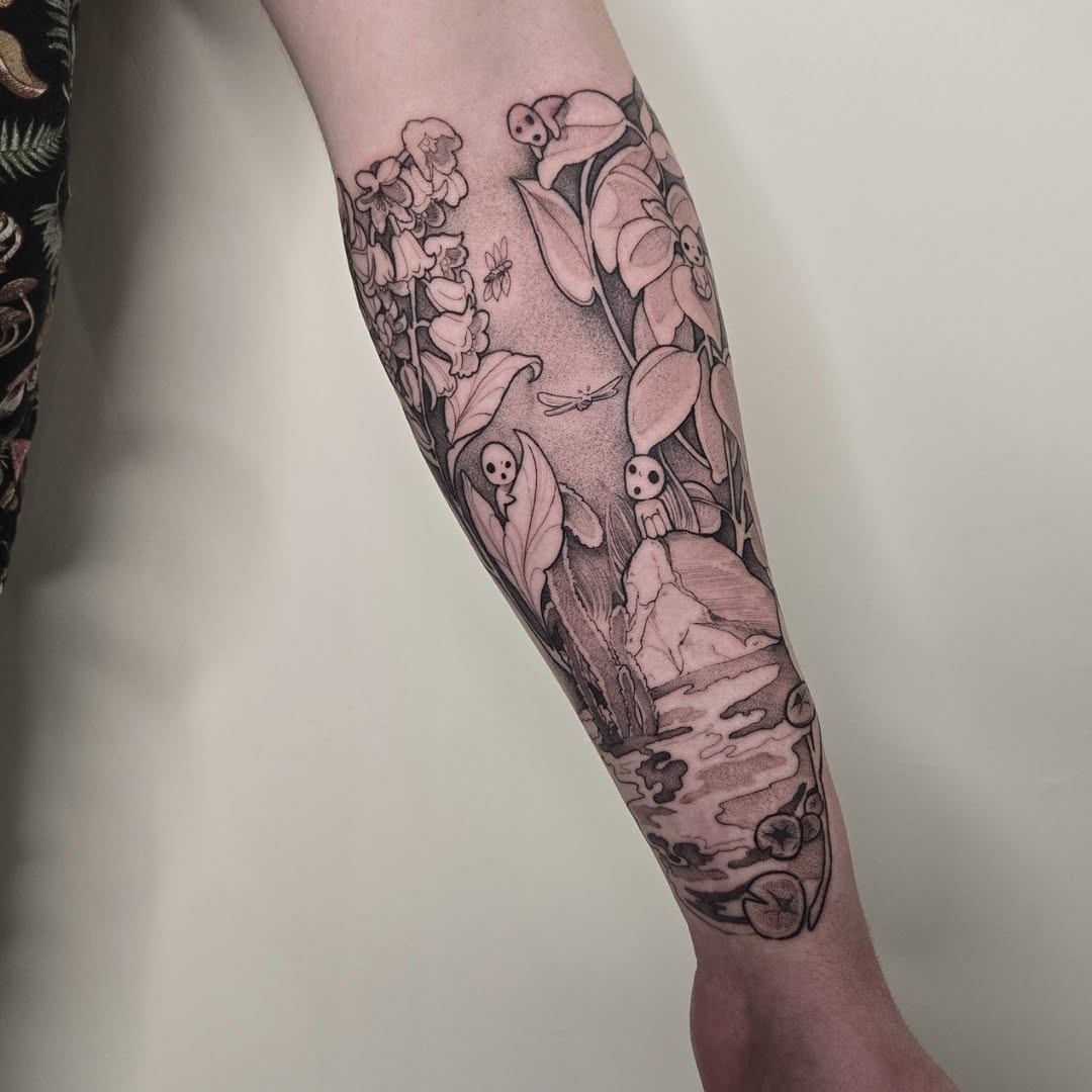 Tattoo by @savshimi — illustrative, black_and_grey