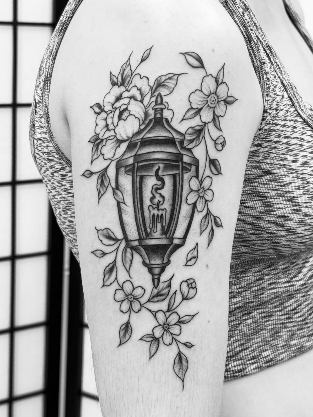 Tattoo by @blackworkboston — black_and_grey, fine_line