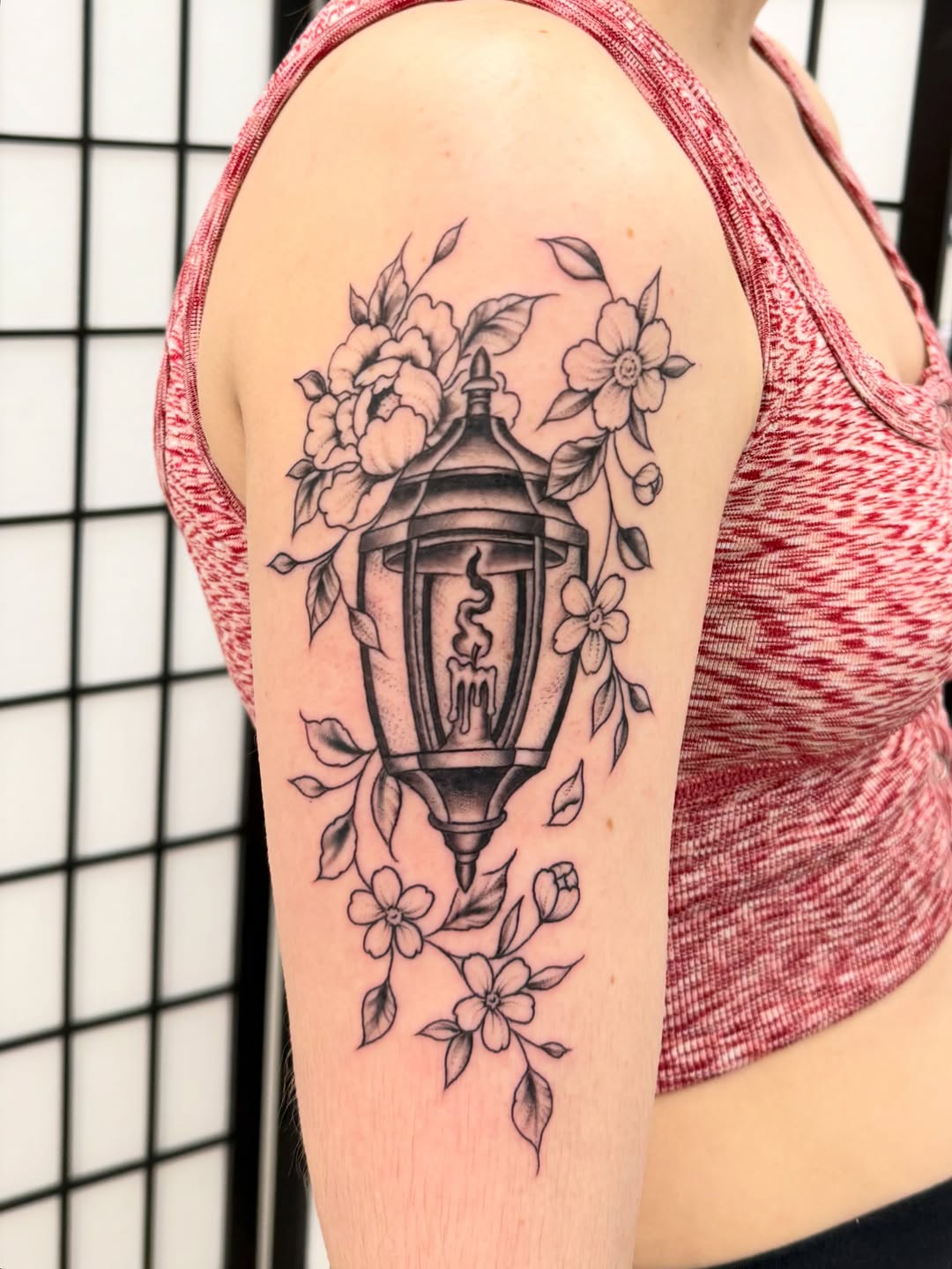 Tattoo by @blackworkboston — black_and_grey, fine_line