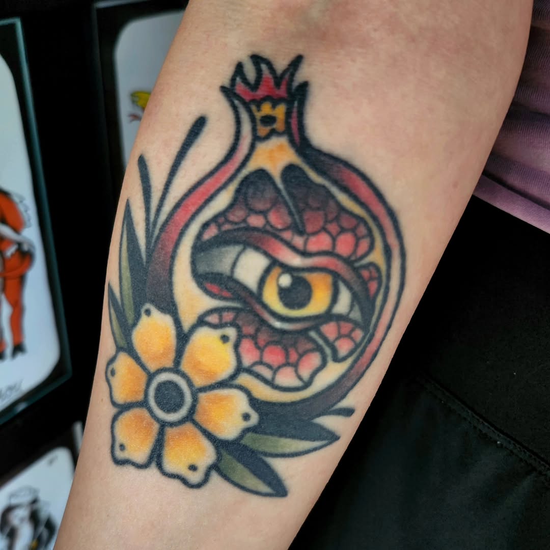 Tattoo by @sweaty.puff — american_traditional, illustrative