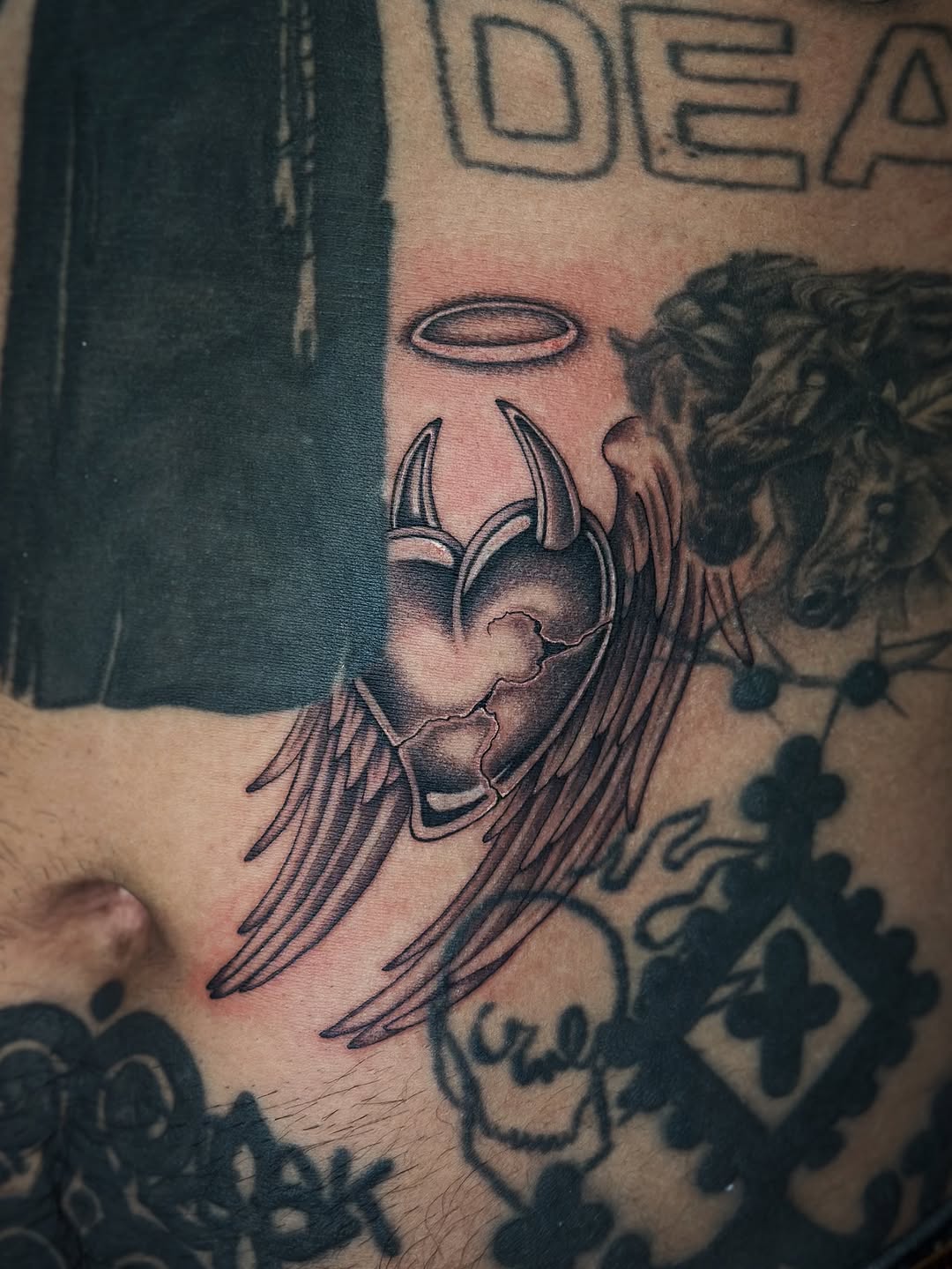 Tattoo by @laurynjenesis — black_and_grey
