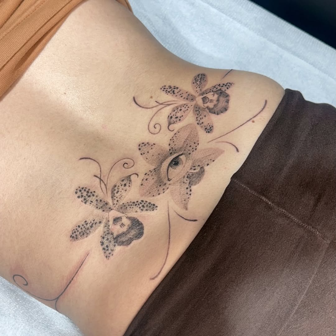 Tattoo by @k8.tat — illustrative, black_and_grey