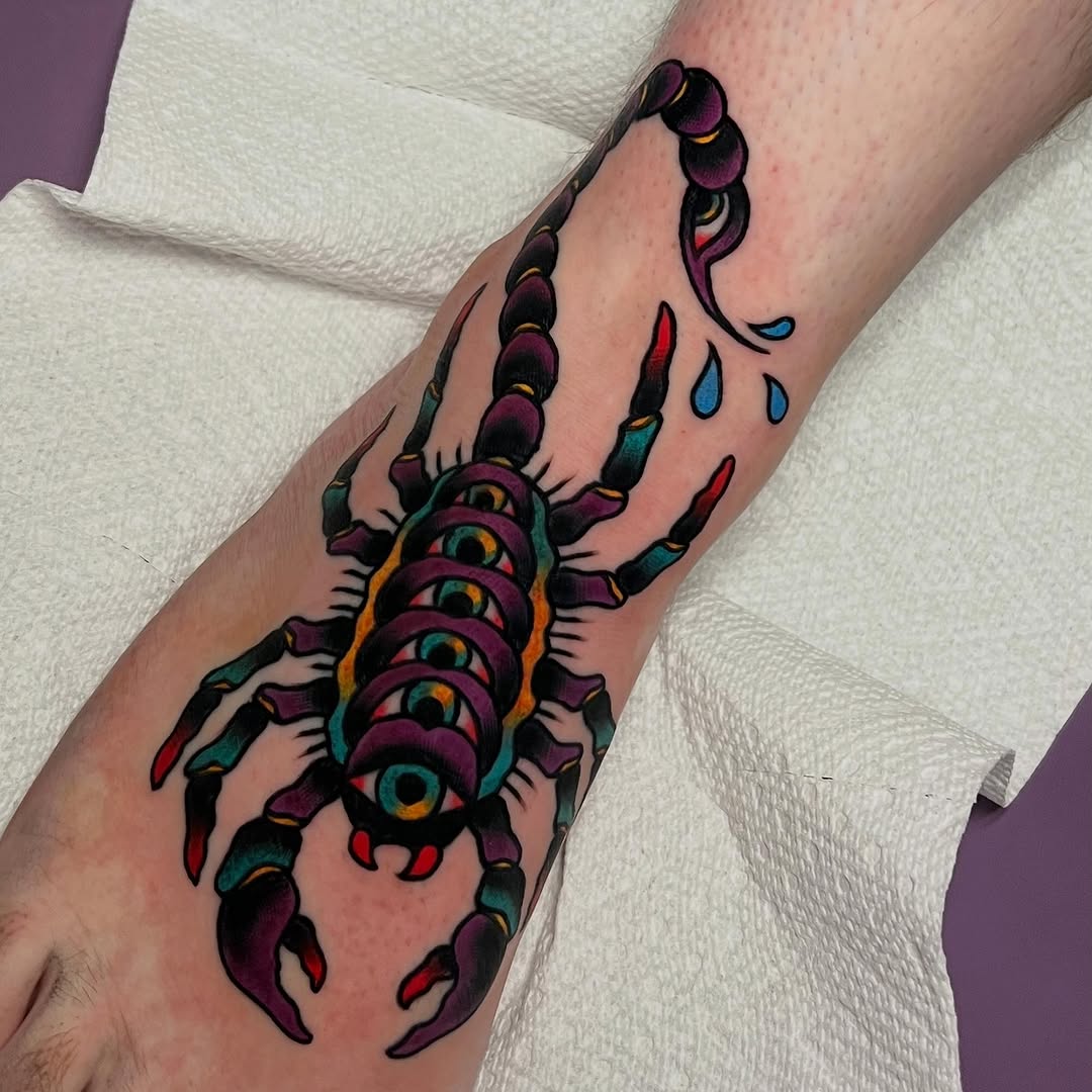Tattoo by @robbdoodle — american_traditional, illustrative