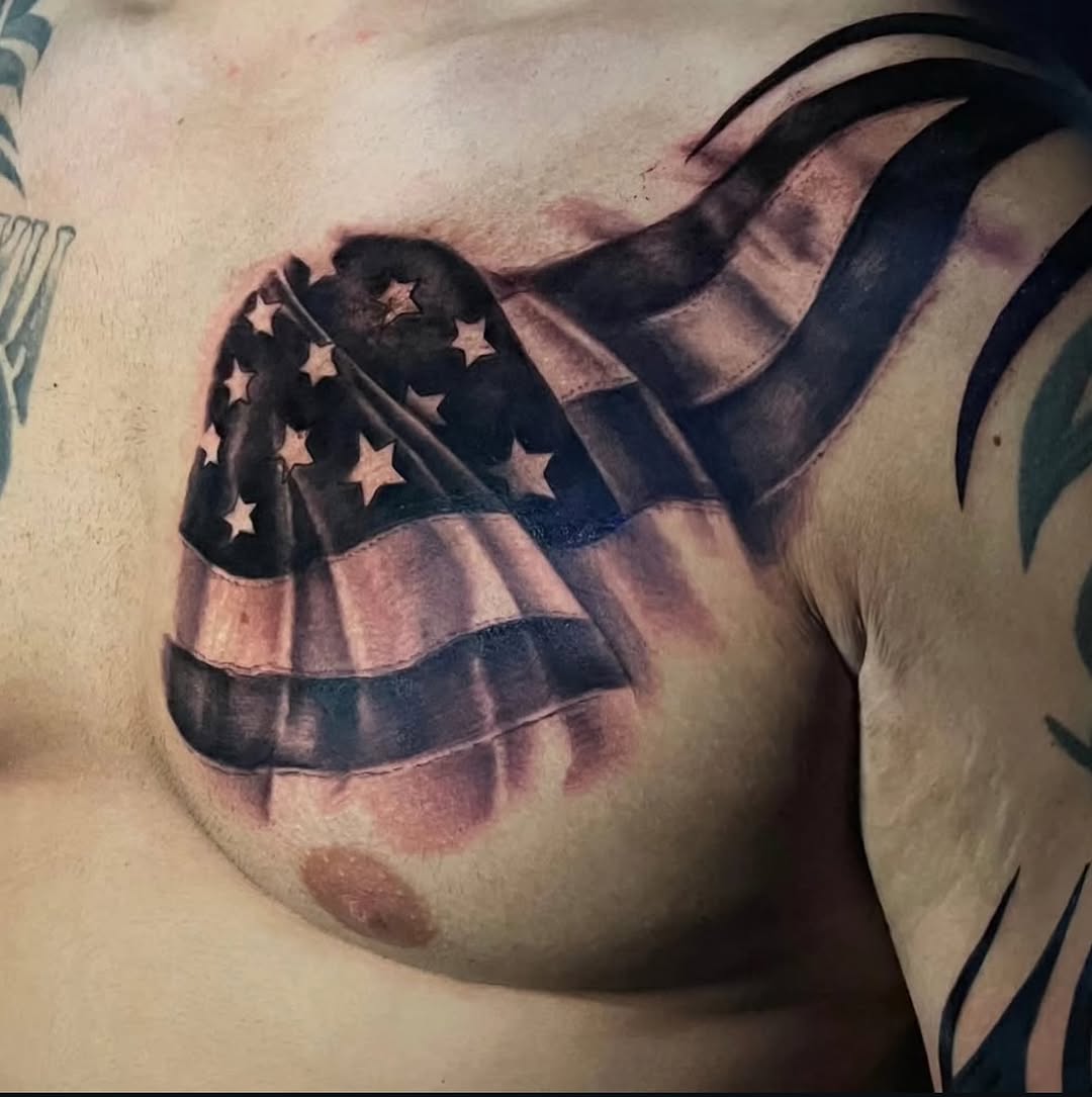 Tattoo by @invadertiv — realism, black_and_grey