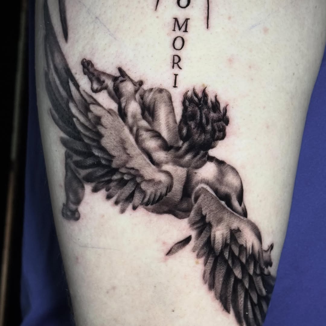 Tattoo by @toniotatts — realism, black_and_grey