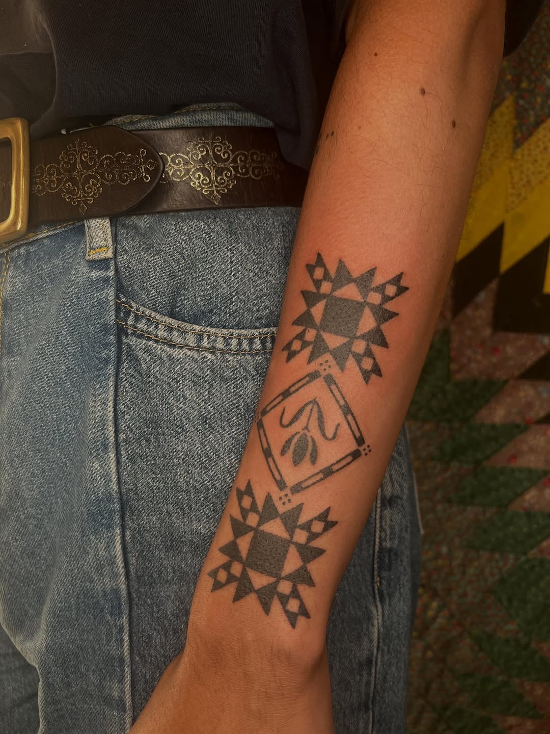 Tattoo by @soreoptimist — geometric
