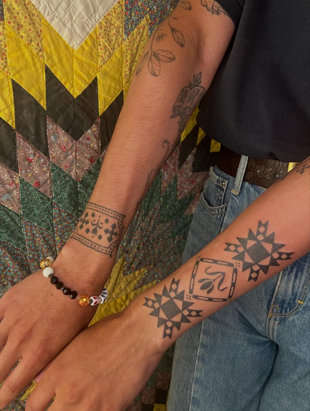 Tattoo by @soreoptimist — geometric