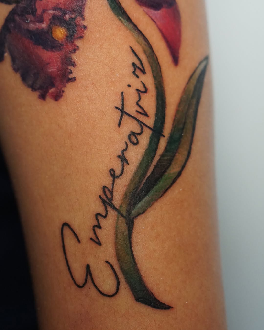 Tattoo by @theodrawsart โ lettering_script