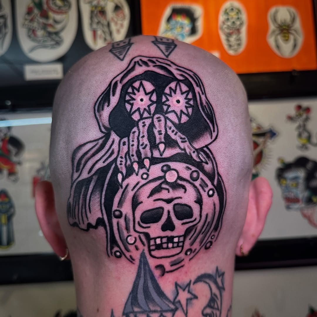 Tattoo by @isaacbrethauer — american_traditional, blackwork