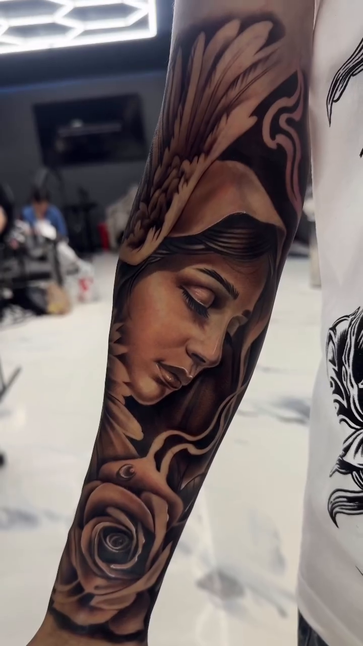 Tattoo by @tattoosbyivang โ realism, black_and_grey