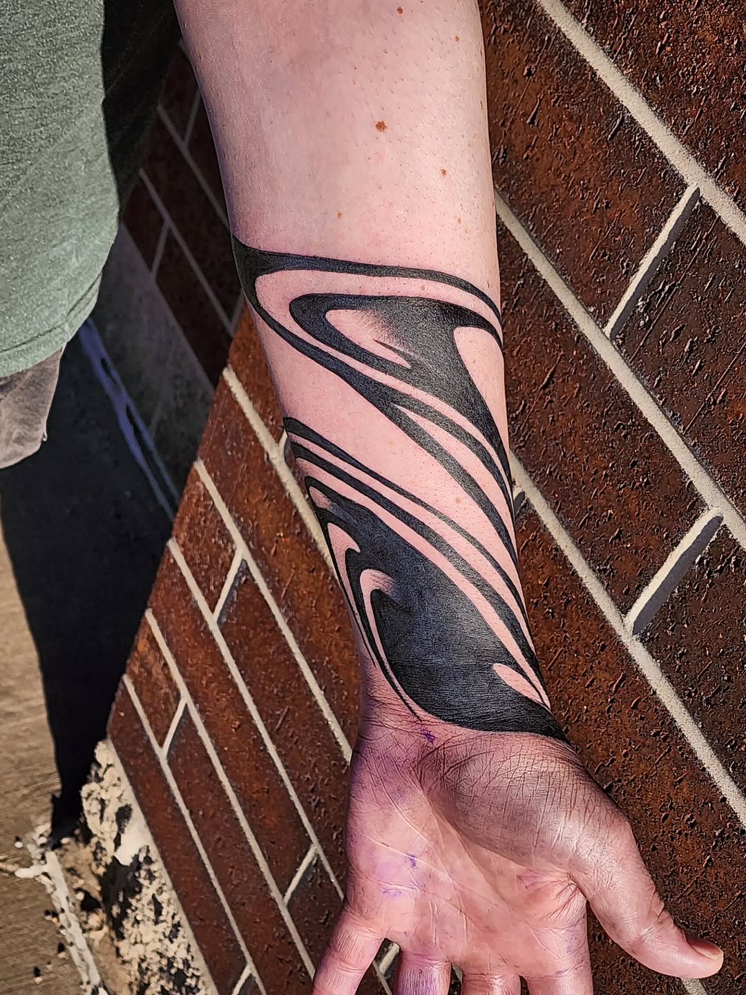 Tattoo by @meekotattoos — blackwork, geometric
