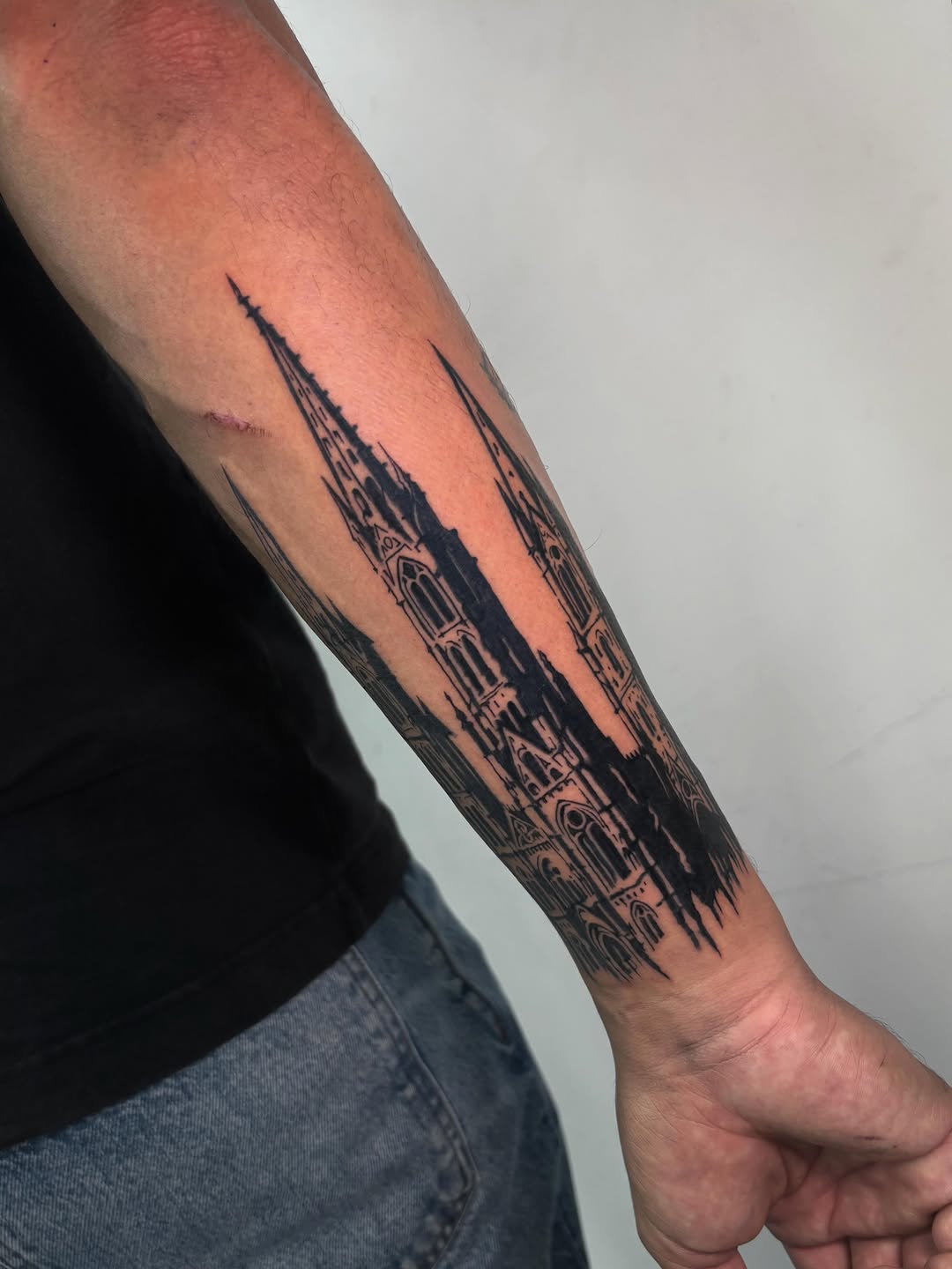 Tattoo by @tattoosbytessa_ — blackwork, illustrative