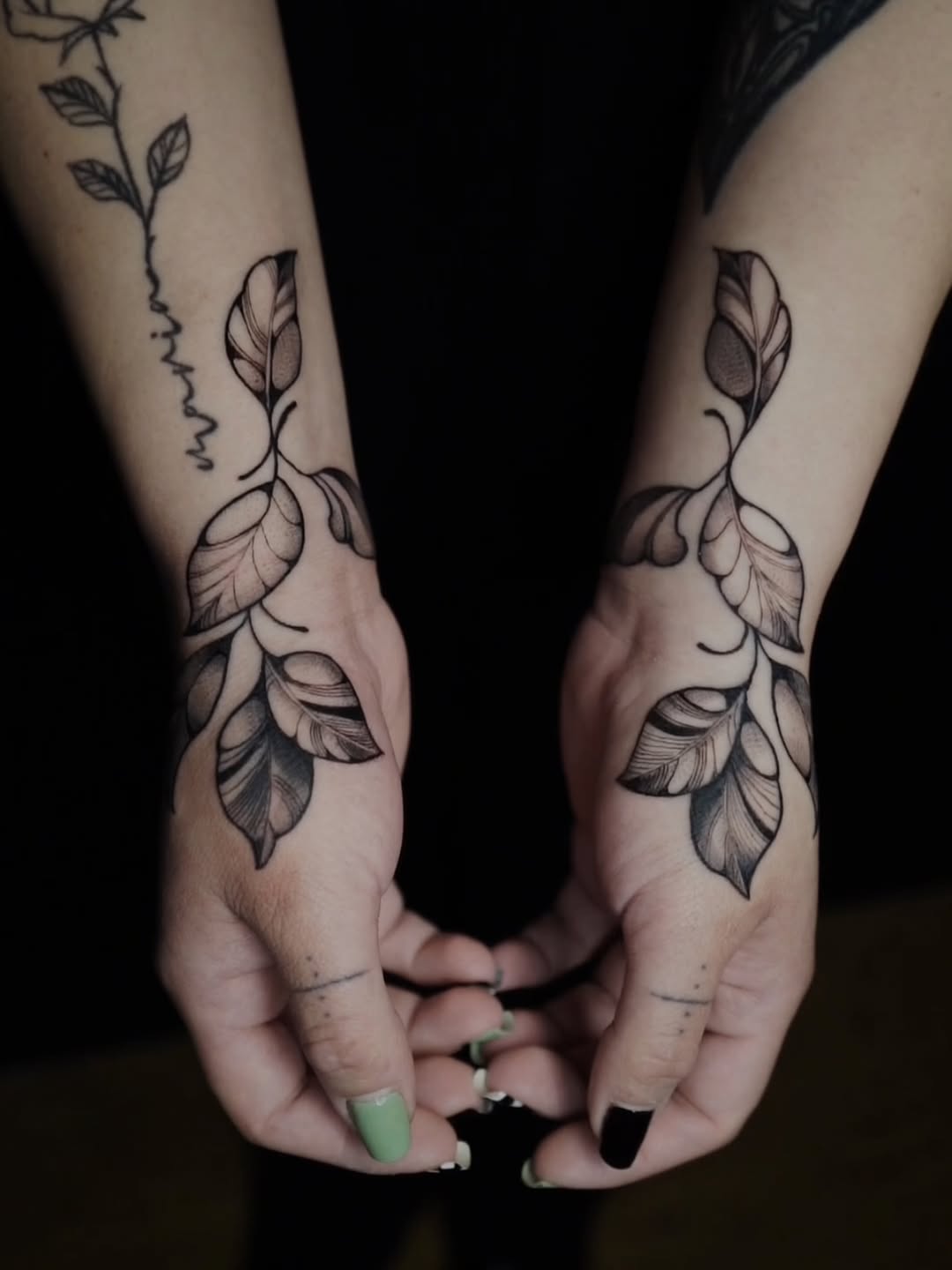 Tattoo by @anissatattoos — fine_line, black_and_grey