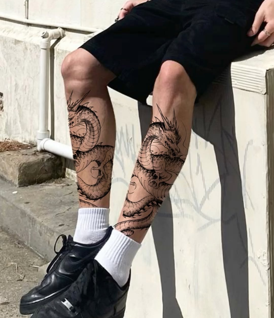 Tattoo by @emory.ink โ japanese_irezumi, black_and_grey