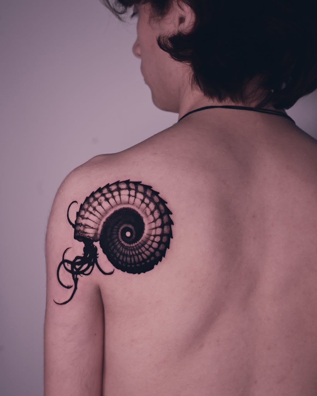 Tattoo by @9rukim — black_and_grey, dotwork