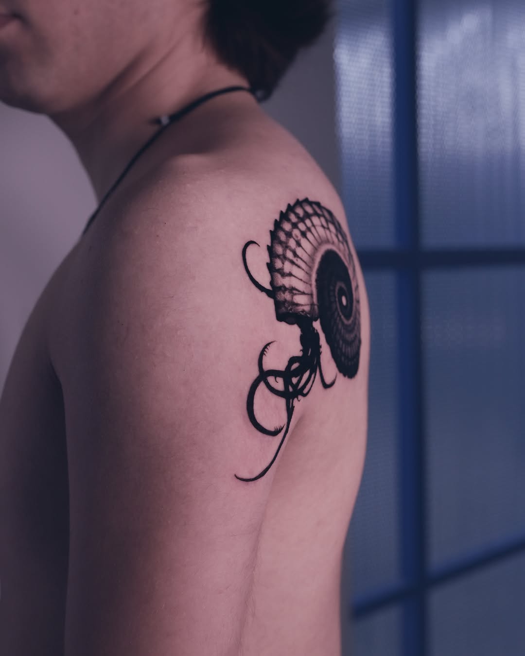 Tattoo by @9rukim — black_and_grey, realism