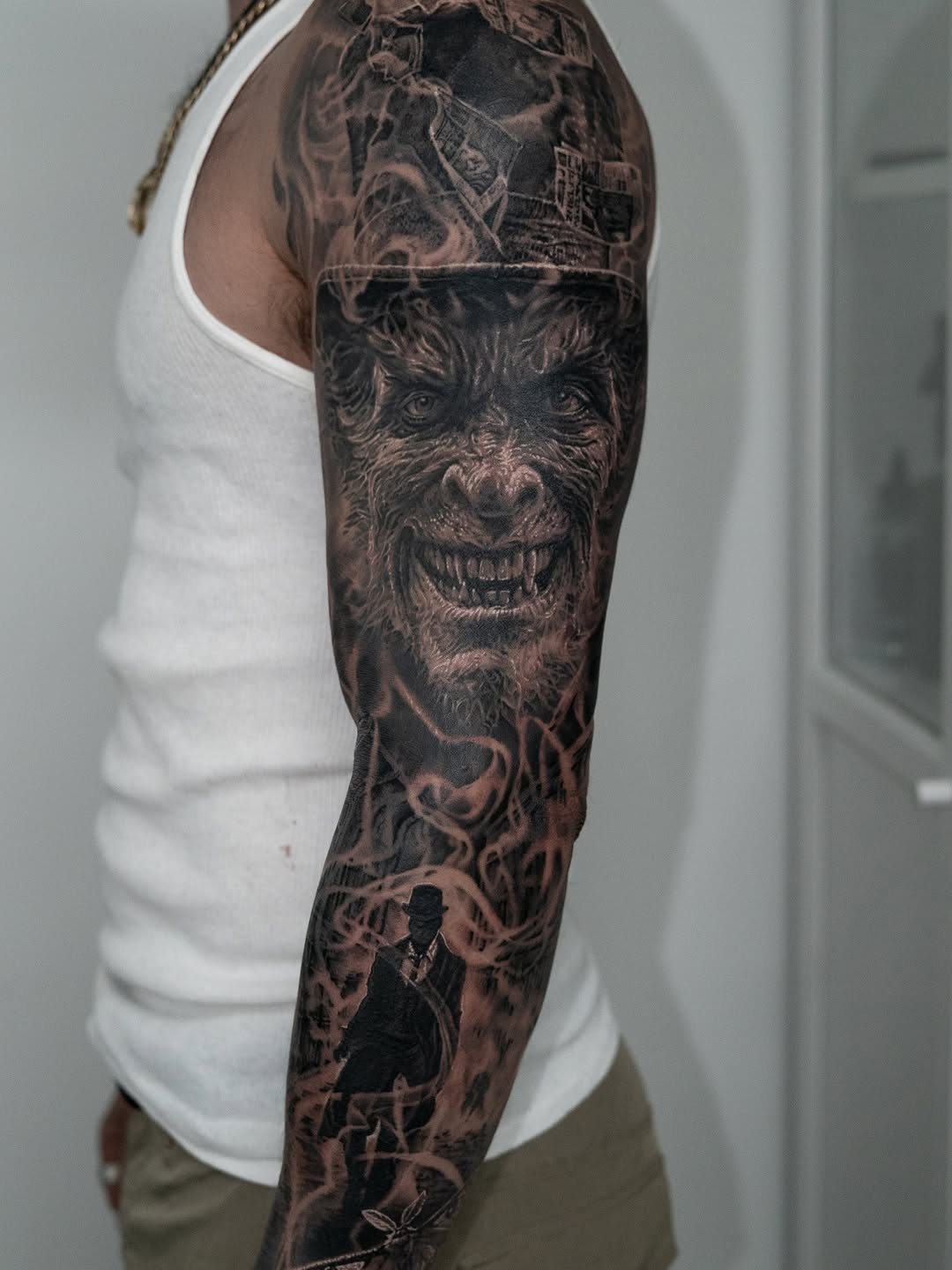 Tattoo by @mike.fd.tattoos — realism, dark_realism