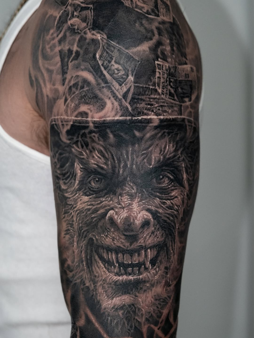 Tattoo by @mike.fd.tattoos — realism, dark_realism
