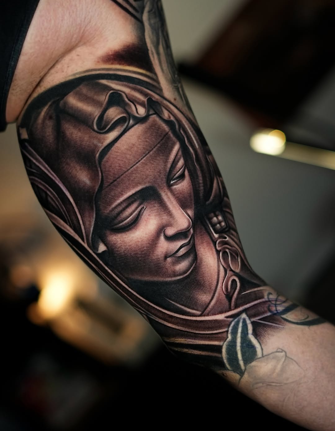Tattoo by @estebanceron_art โ realism, black_and_grey