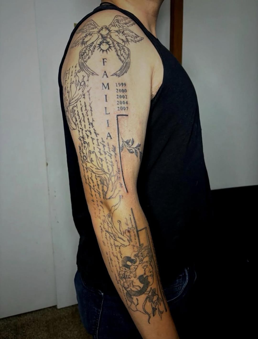 Tattoo by @saltonyourtattoo — illustrative, lettering_script