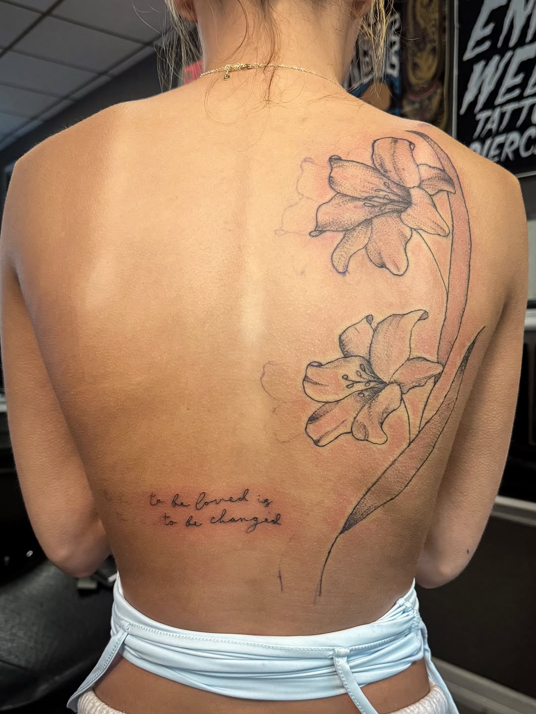 Tattoo by @lexgetinked โ fine_line, lettering_script