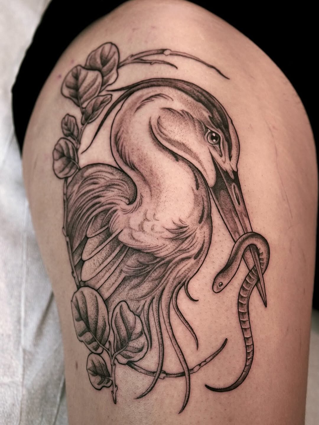 Tattoo by @horsegirltats — realism, black_and_grey