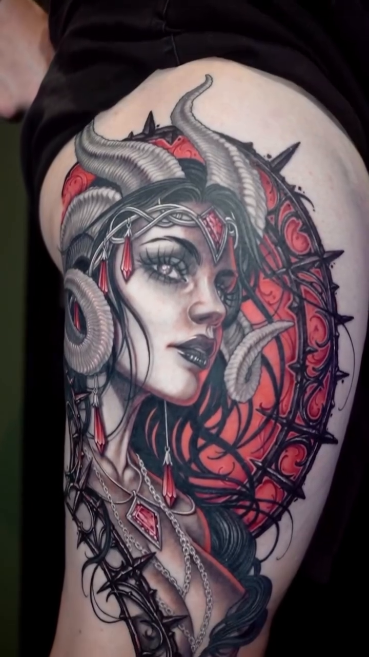 Tattoo by @nikkisimpsontattoos โ realism, dark_realism