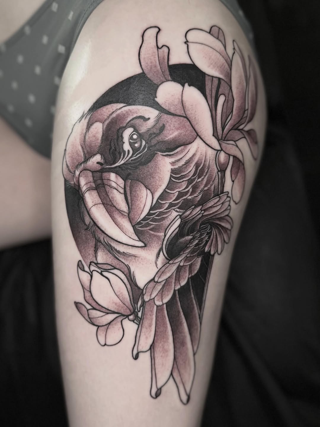 Tattoo by @anne_core — black_and_grey, realism