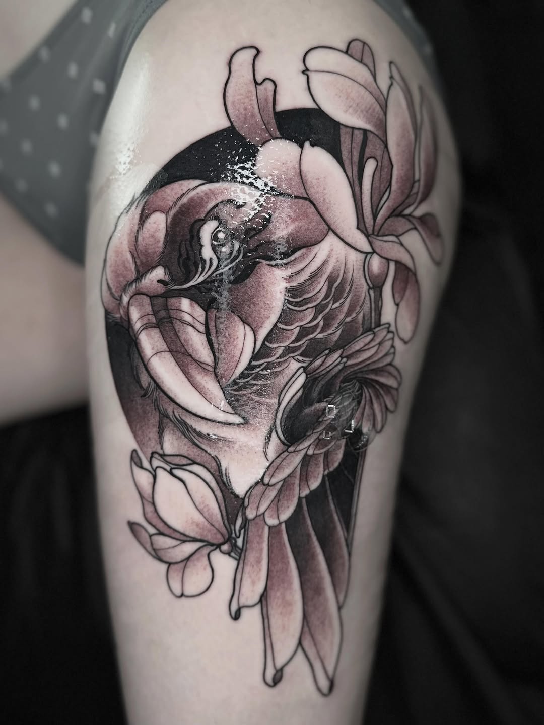 Tattoo by @anne_core — black_and_grey, realism