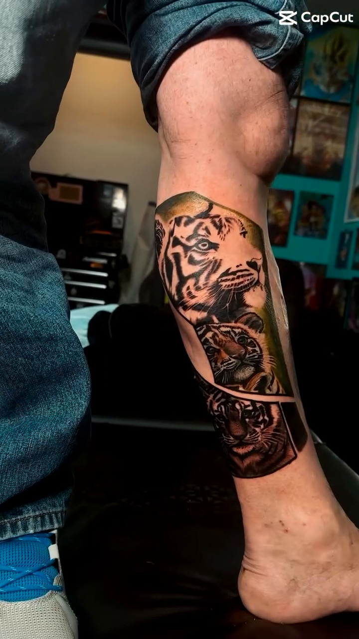Tattoo by @daggerface_toon — realism, black_and_grey