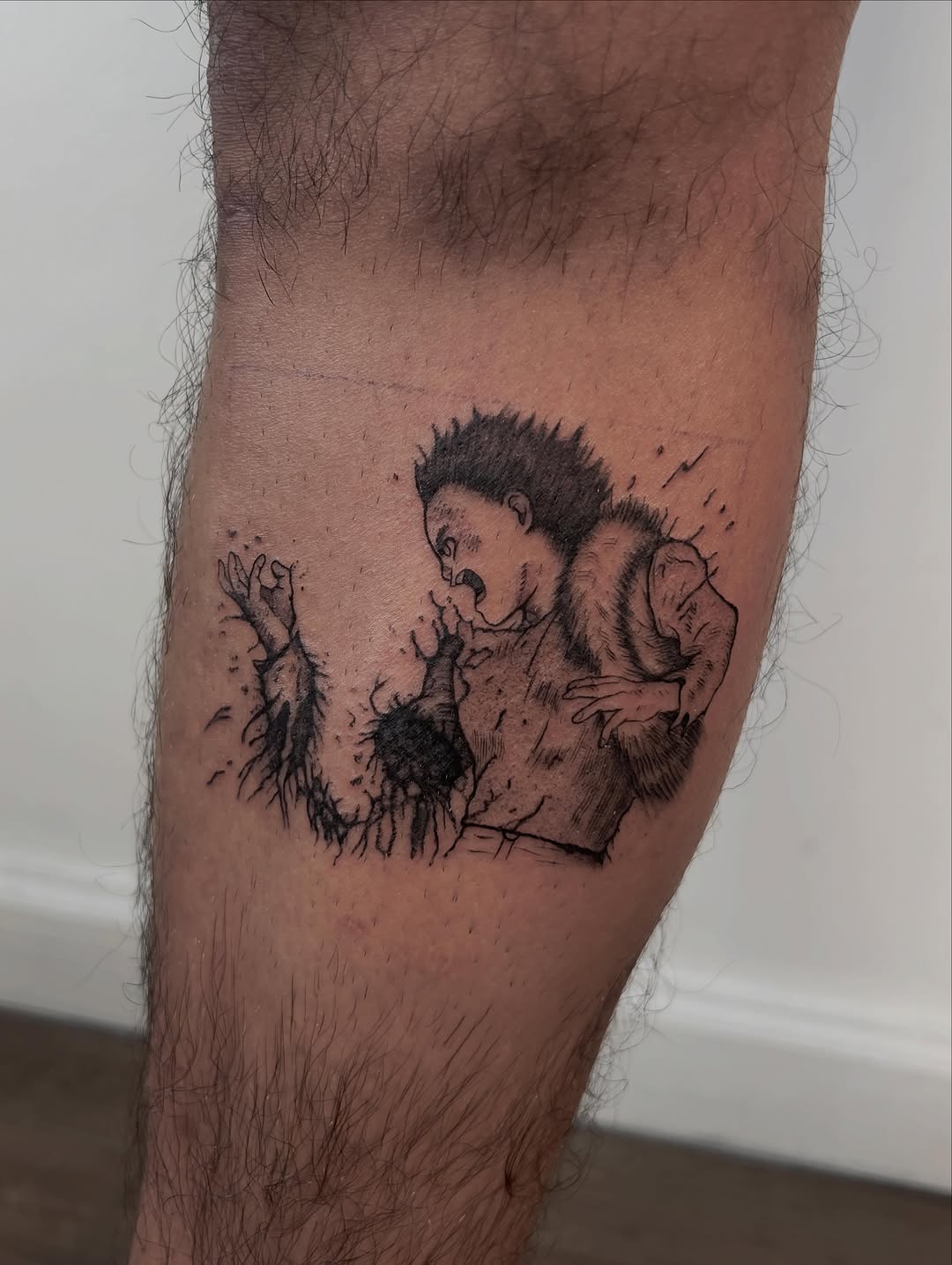 Tattoo by @pariente__chan — black_and_grey