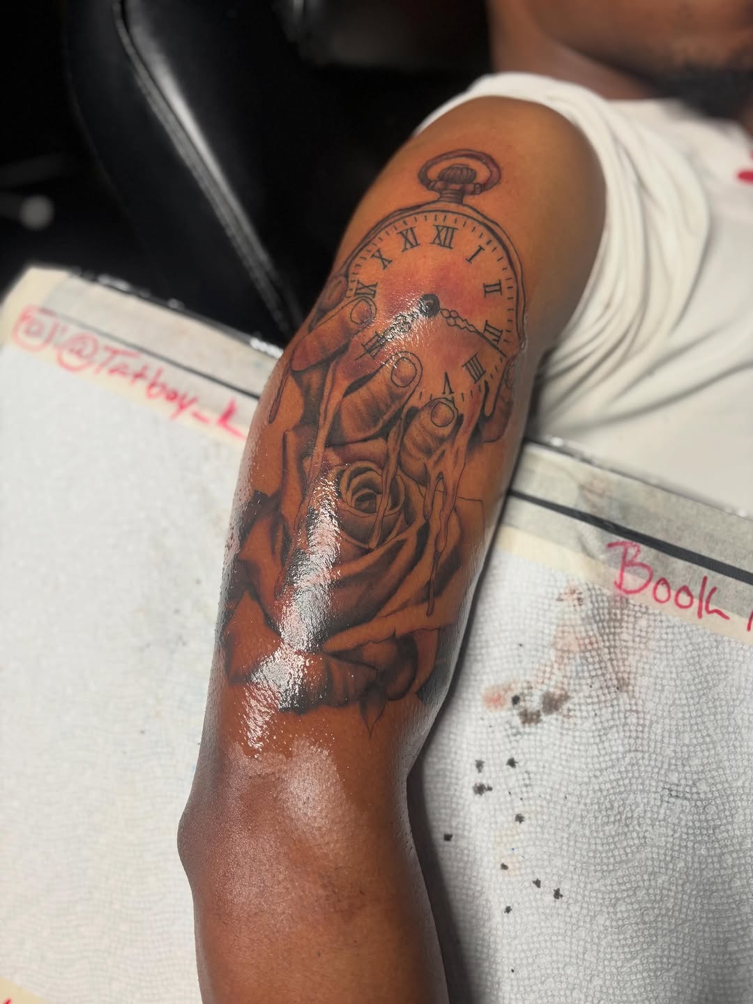 Tattoo by @tatboy_k — realism, black_and_grey