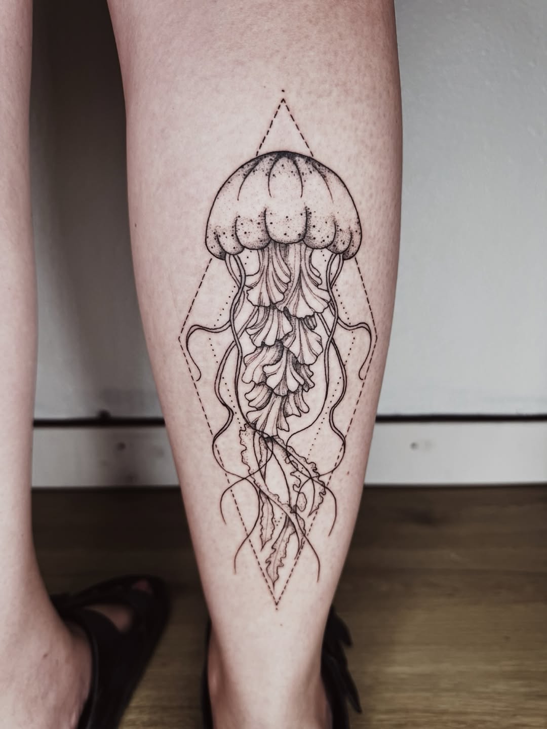 Tattoo by @deathlyill_tattoos — geometric