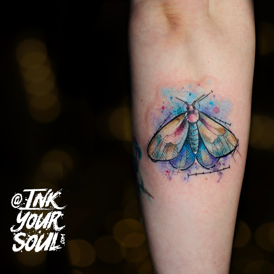 Tattoo by @inkyoursoul — watercolor