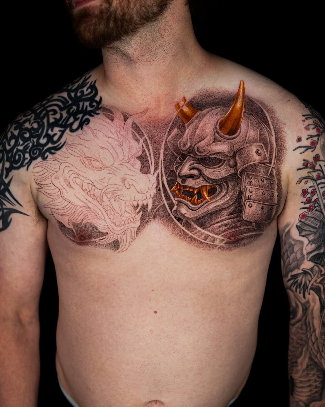 Tattoo by @jonlaflore — japanese_irezumi, black_and_grey