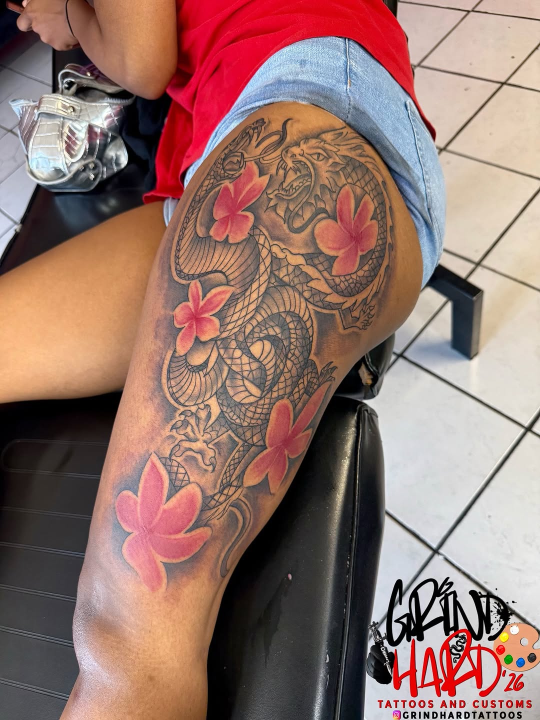 Tattoo by @grindhard_tattoos — japanese_irezumi, illustrative