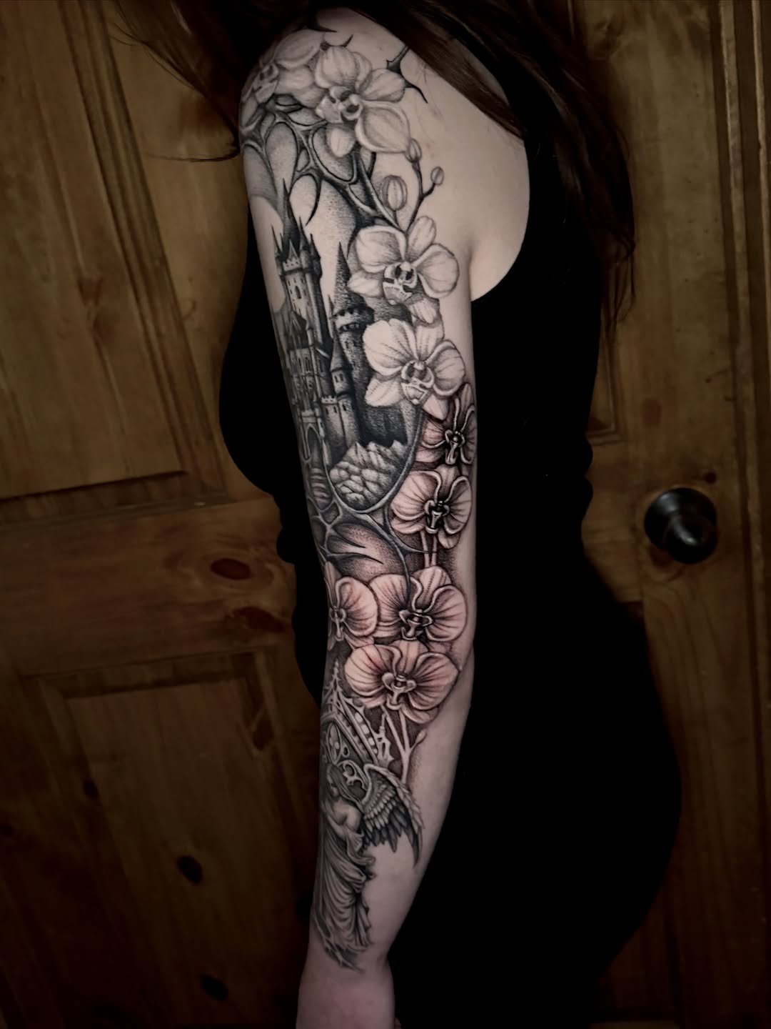 Tattoo by @mendoza.tattoo โ realism, black_and_grey