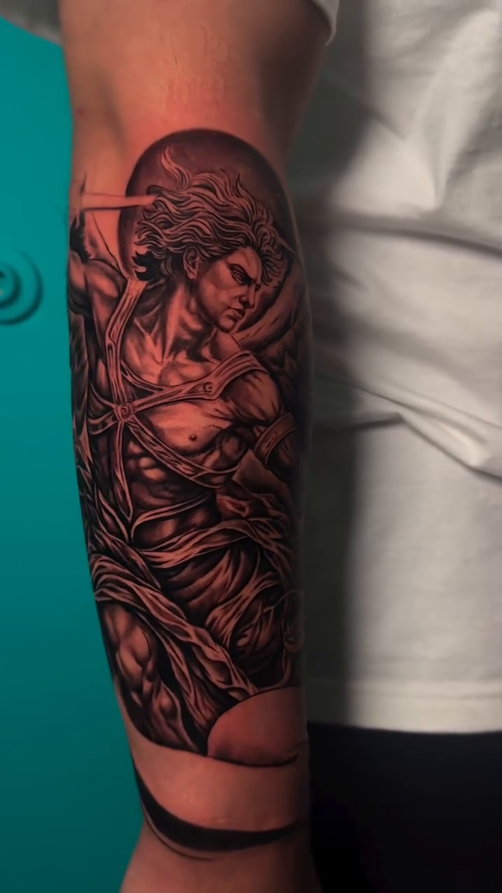 Tattoo by @jink_tattoos — realism, black_and_grey