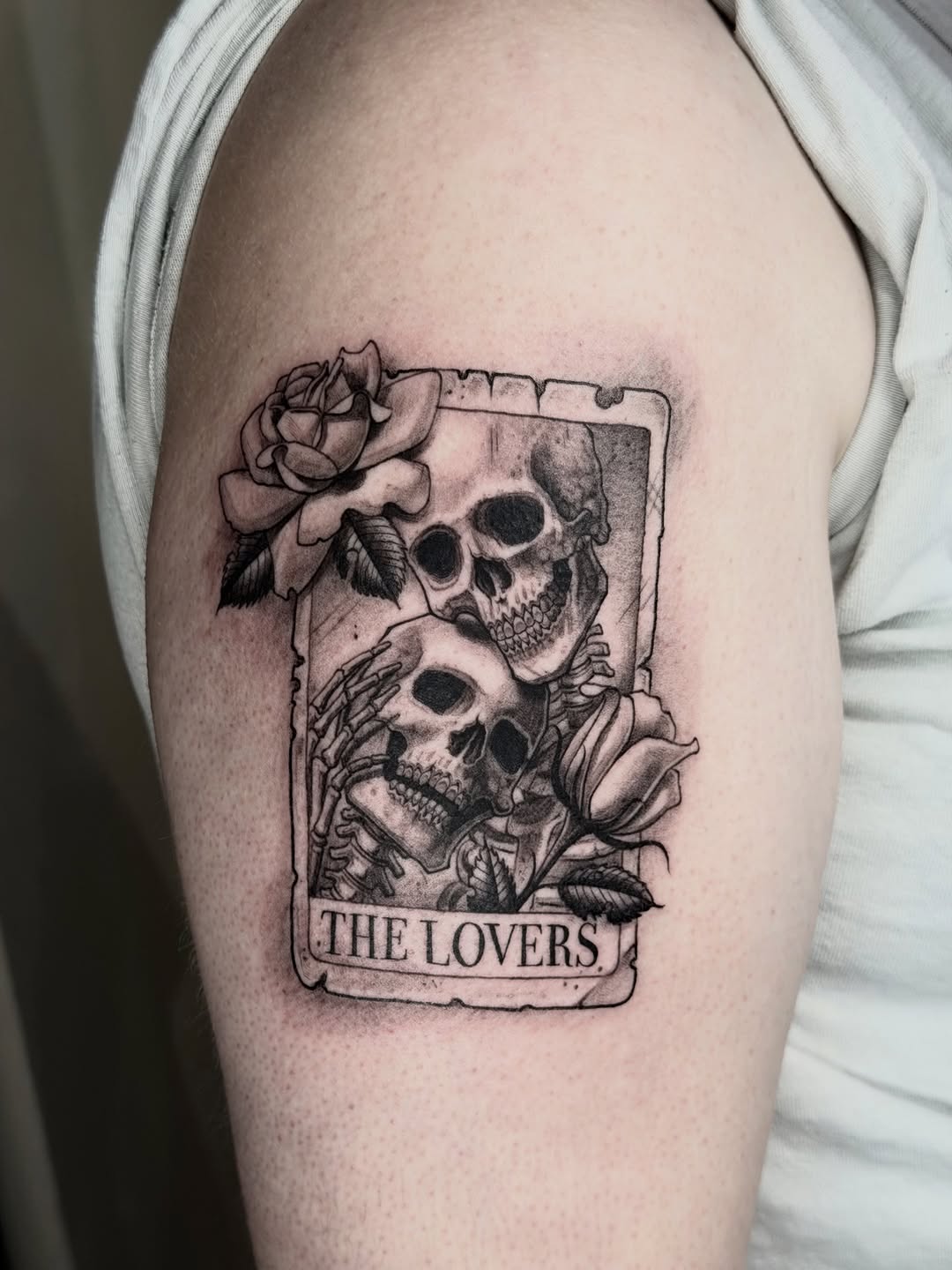 Tattoo by @marcusmartineztattoo β black_and_grey, lettering_script